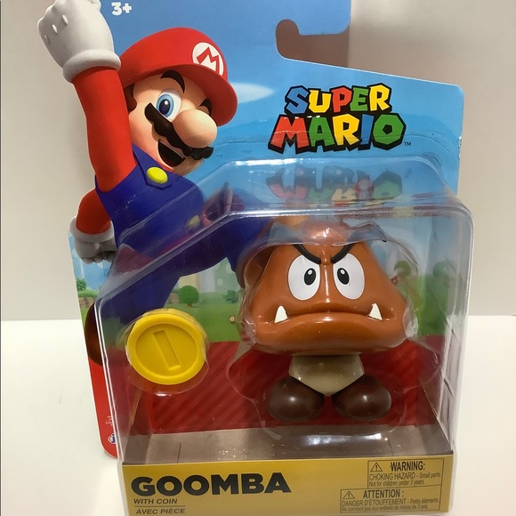 Nintendo Goomba & Coin Super Mario Jakks Pacific 4" Action Figure Video Game Toy - Picture 2 of 8